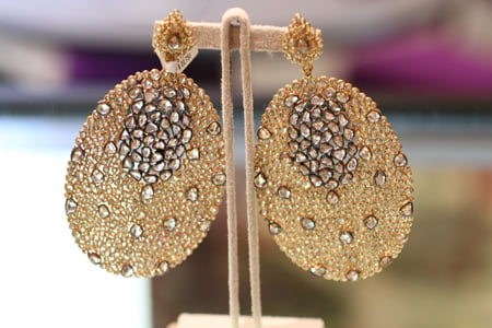 bavna rose cut diamond earrings Couture 2011