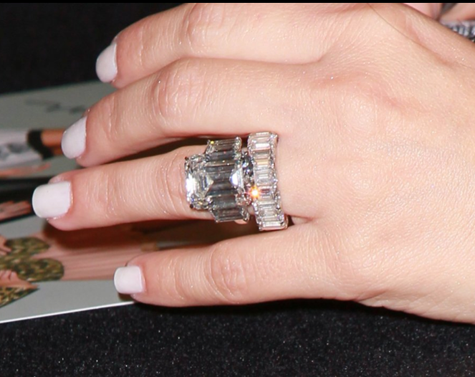 9 Carats Sterling Silver 925 Kim Kardashian Engagement Wedding Ring  Emerald-Cut Cubic Zirconia | Amazon.com