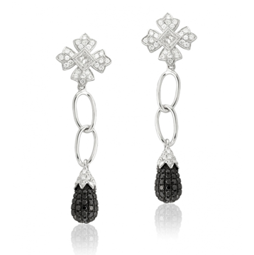 Black Diamond Earrings Leone Collection
