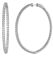 Since1910 6.20-carat diamond hoop earrings