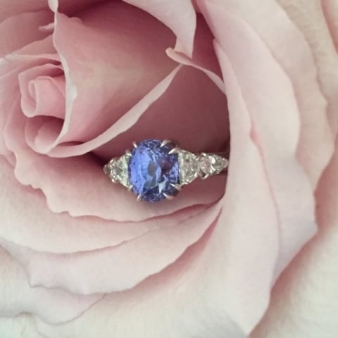 Royalstarrynights's Violet Color Shifting Sapphire Ring