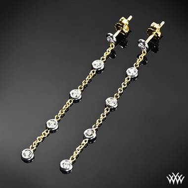 0.50ctw 18k Yellow Gold "Whiteflash by the Yard" Diamond Earrings