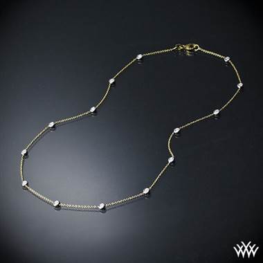 0.75ctw 18k Yellow Gold "Whiteflash by the Yard" Diamond Necklace