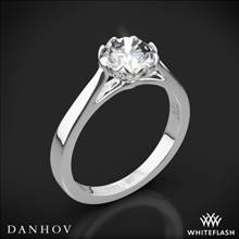 14k White Gold Danhov CL140 Classico Solitaire Engagement Ring | Whiteflash