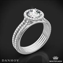 14k White Gold Danhov UE103 Unito Diamond Two-Tone Engagement Ring | Whiteflash