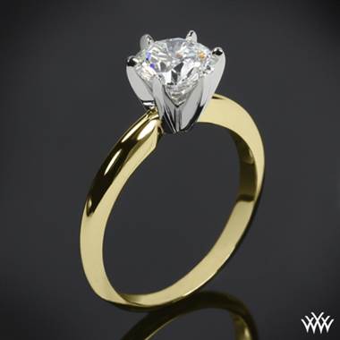 Gold prongs on engagement on sale ring