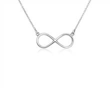 16" Infinity Necklace In Platinum (1 mm) | Blue Nile