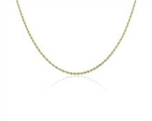 18" Rope Chain In 14k Yellow Gold (2 mm) | Blue Nile