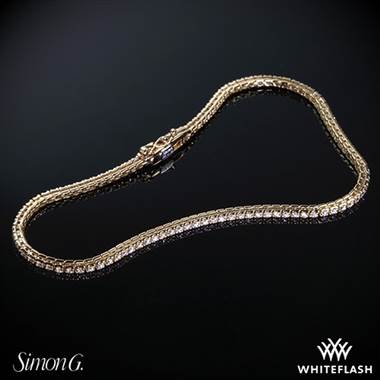 18k Rose Gold Simon G. MB1557 Caviar Diamond Bracelet