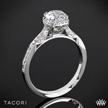 18k Rose Gold Tacori 2620RDP Dantela Crown Diamond Engagement Ring (0.24ctw, For 0.75ct Center Diamond) | Whiteflash