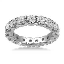 18K White Gold Shared Prong Diamond Eternity Ring (2.74 - 3.34 cttw.) | B2C Jewels