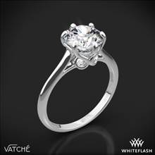 18k White Gold Vatche 191 Swan Solitaire Engagement Ring | Whiteflash