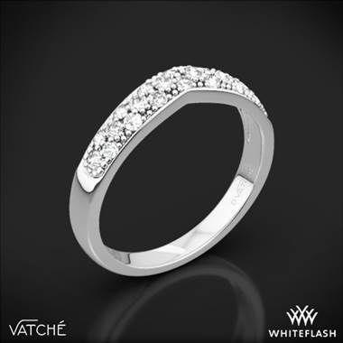 18k White Gold Vatche 213 Contoured Pave Diamond Wedding Ring