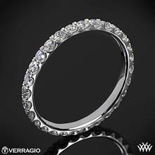 18k White Gold Verragio ENG-0350W Full Eternity Diamond Wedding Ring | Whiteflash