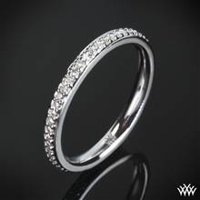 18k White Micro Pave Diamond Wedding Ring | Whiteflash