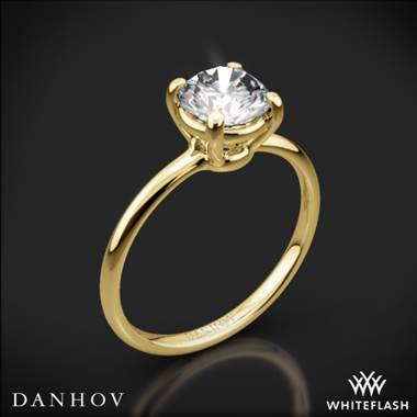 18k Yellow Gold Danhov CL130 Classico Solitaire Engagement Ring