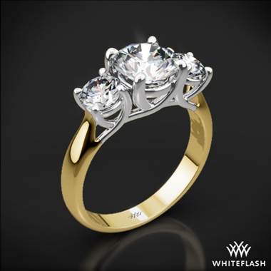 Yellow Gold Engagement Rings with Platinum Settings