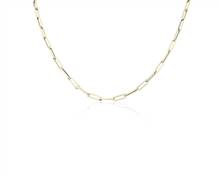 24" Medium Paperclip Necklace In 14k Italian Yellow Gold (3.8 mm) | Blue Nile