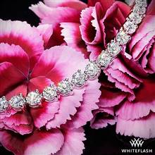 4.00ctw Platinum "Three-Prong" Lab Created Diamonds Tennis Bracelet | Whiteflash