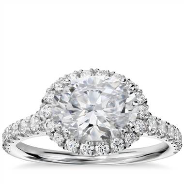 Blue nile oval engagement on sale rings