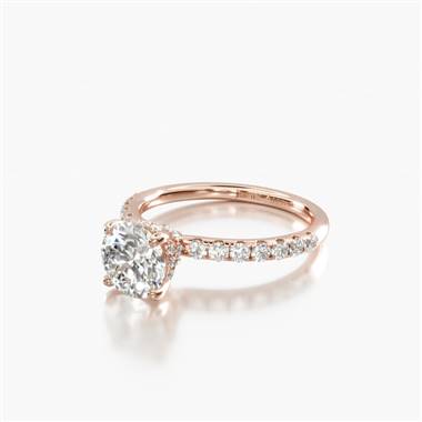 Rose gold engagement ring clearance james allen