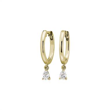 Blue nile gold hot sale hoop earrings