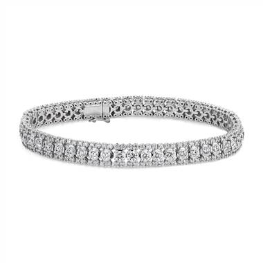 Diamond Triple Row Tennis Bracelet in 14k White Gold (5 3/4 ct. tw.)