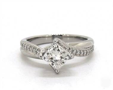 James allen twisted sale pave engagement ring