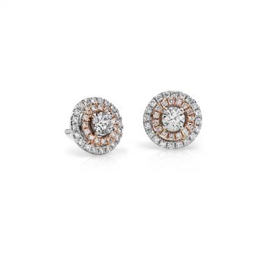 Blue nile hot sale halo earrings