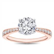 Perfect Pinch Pave Engagement Ring Setting | Adiamor