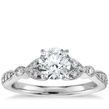 Petite vintage deals engagement rings