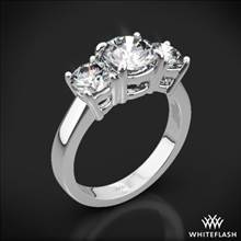 Platinum 3 Stone Engagement Ring (Setting Only) | Whiteflash