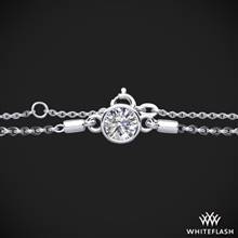 Platinum Solitaire Round Lab Created Diamond Bracelet 0.50ctw | Whiteflash