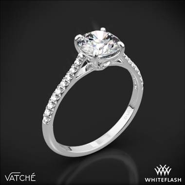 Platinum Vatche 1515 Inara Pave Diamond Engagement Ring