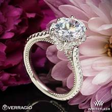 Platinum Verragio ENG-0487OV Diamond Engagement Ring for Oval | Whiteflash