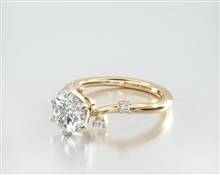 Scattered Blooms Undulated Engagement Ring in 18K Yellow Gold 1.80mm Width Band (Setting Price) | James Allen