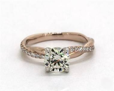 Pave rope engagement deals ring