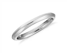 Zac Zac Posen Knife-Edge Wedding Ring In Platinum | Blue Nile