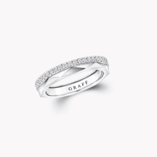 Laurence Graff Signature Diamond and White Gold Band