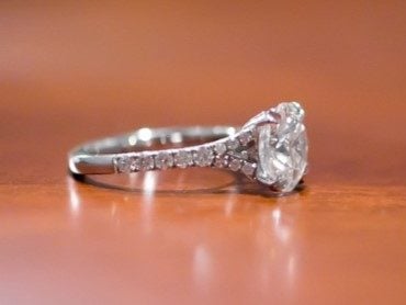 Mommy2bmr originally posted this fabulous custom split shank engagement ring on the Show Me the Bling Forum at PriceScope.