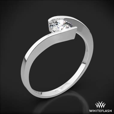 A Platinum Lilly Solitaire Engagement Ring.