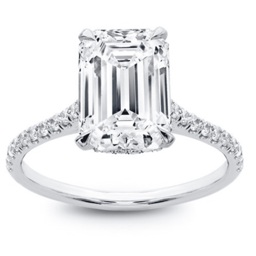 French Cut Basket Setting Diamonds 1/2 Way at Adiamor