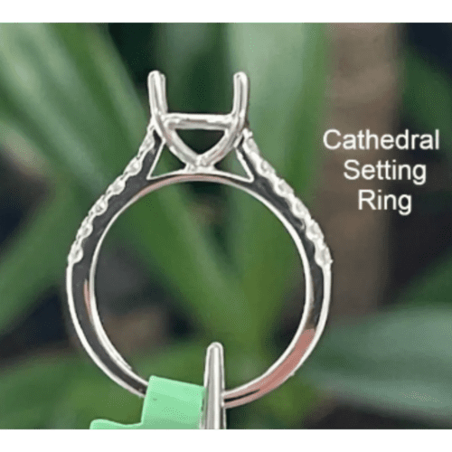 Cathedral Engagement Ring Setting