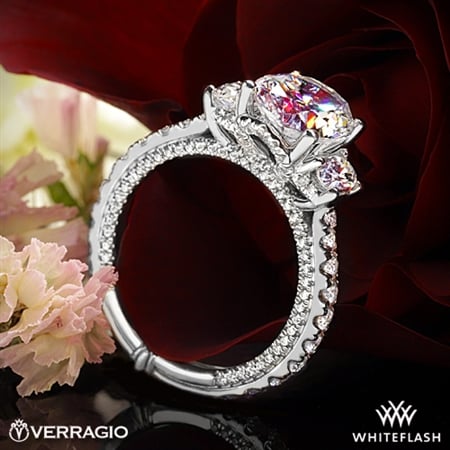 14k White Gold Verragio Engagement Ring at PriceScope