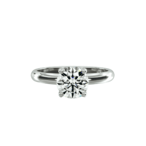 14K White Gold Contour Engagement Ring at James Allen