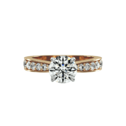 18K Yellow Gold Perfect Pavé Engagement Ring