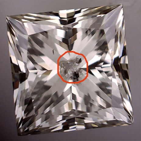 After: Laser-drilled fracture-filled diamond