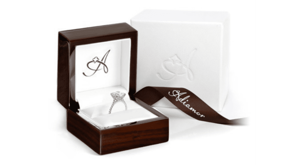 Adiamor Engagement Ring Box and Packaging