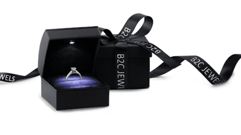 B2C Jewels Engagement Ring Boxes with Packaging